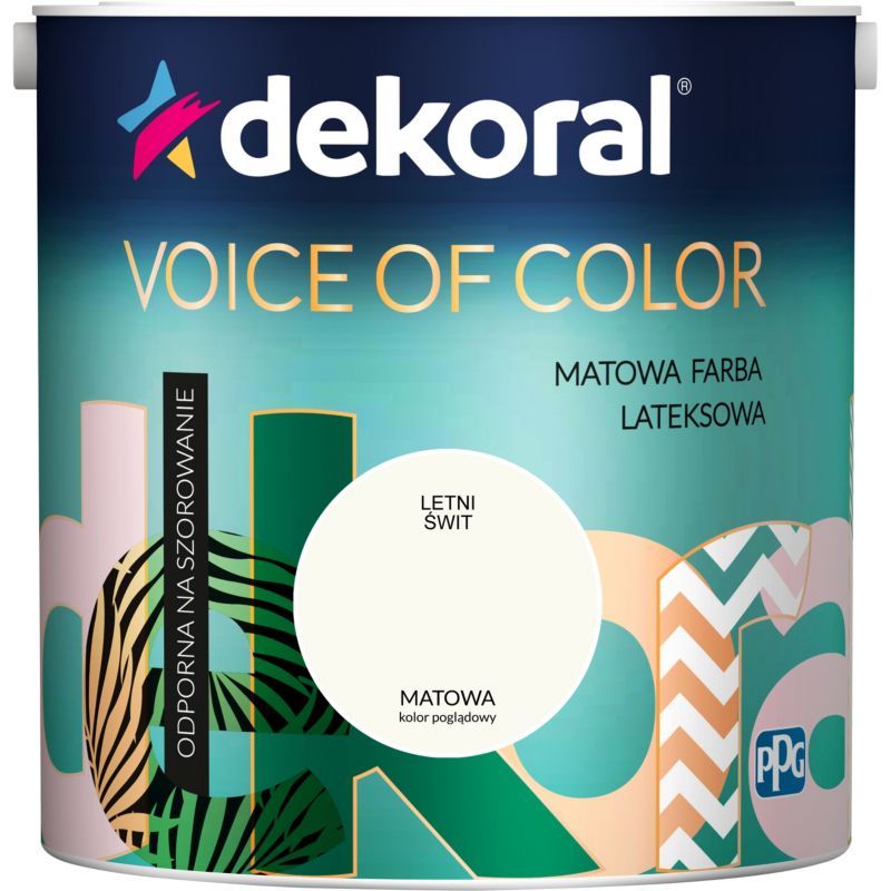 Farba kolorowa Dekoral Voice of Color letni świt 2,5 l