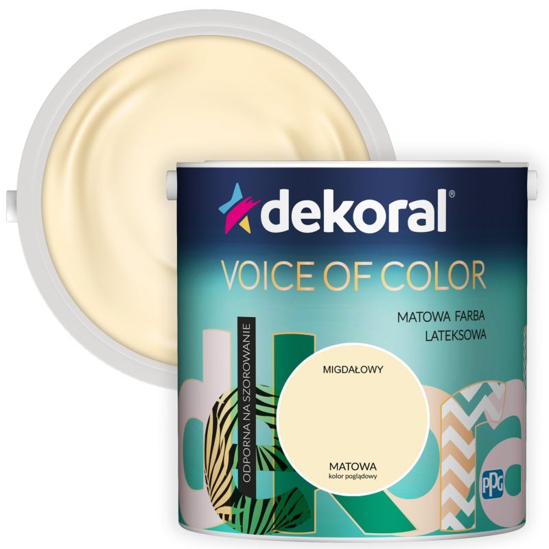 Farba kolorowa Dekoral Voice of Color migdałowy 2,5 l