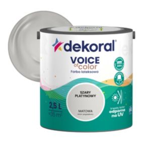 Farba kolorowa Dekoral Voice of Color szary platynowy 2,5 l