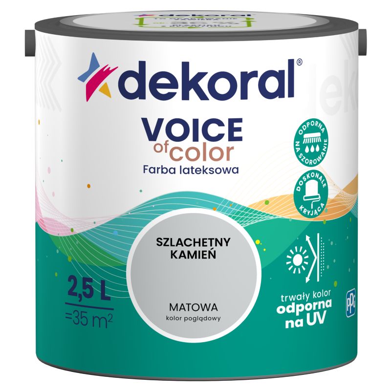 Farba kolorowa Dekoral Voice of Color szlachetny kamień 2,5 l