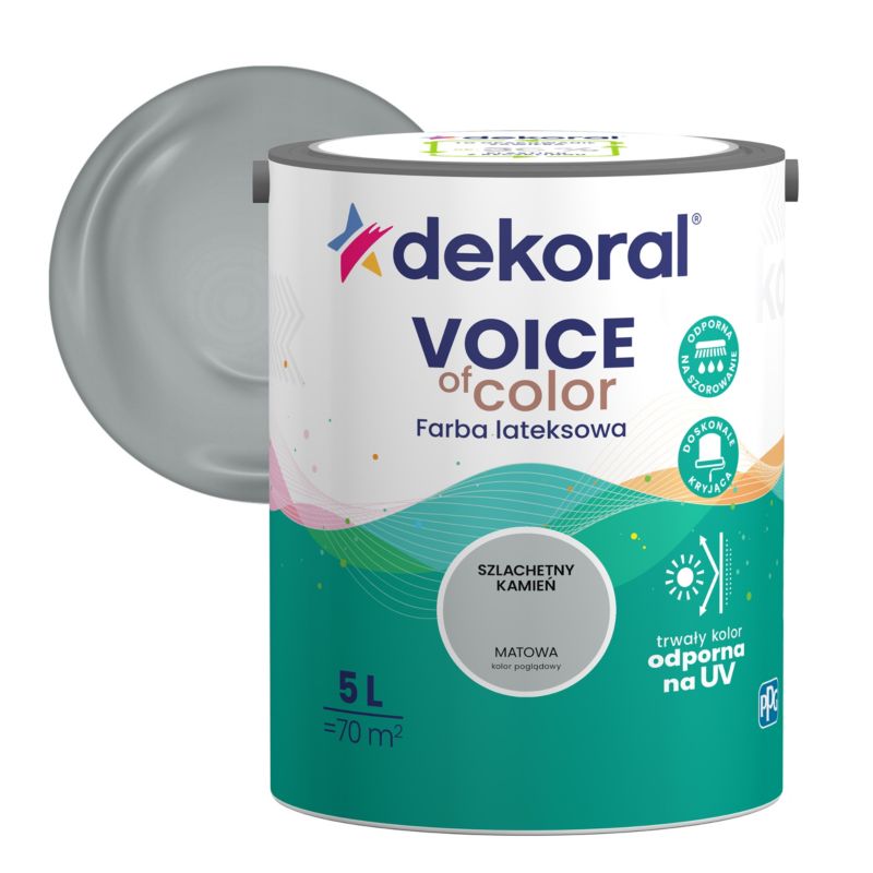 Farba kolorowa Dekoral Voice of Color szlachetny kamień 5 l