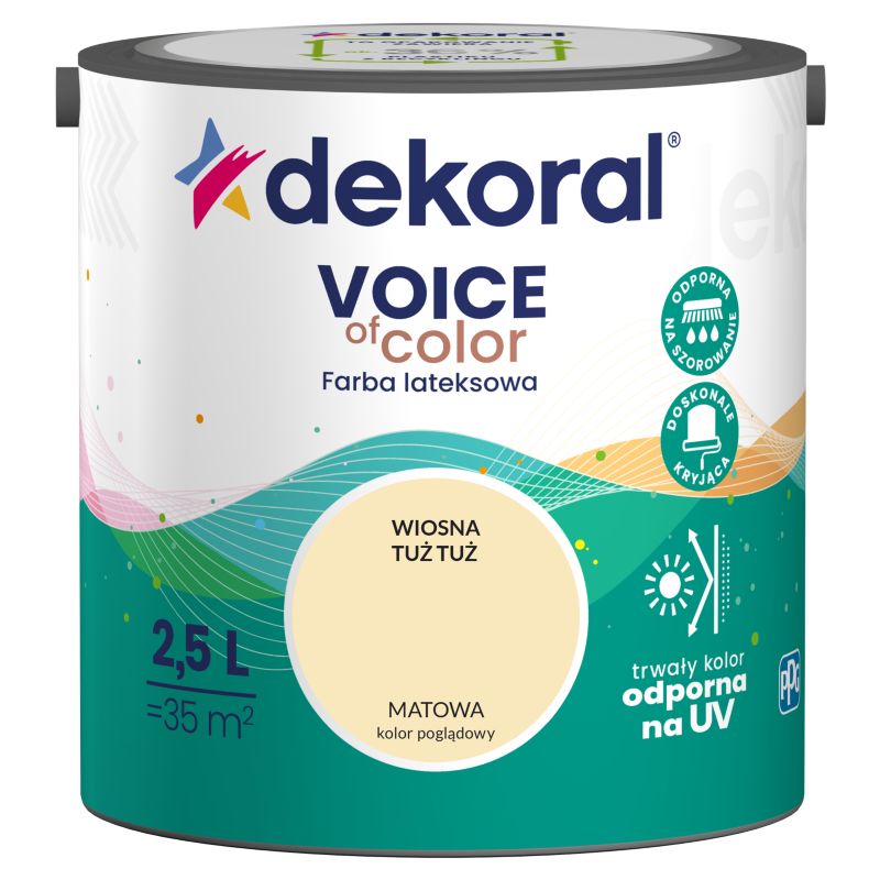 Farba kolorowa Dekoral Voice of Color wiosna tuż tuż 2,5 l