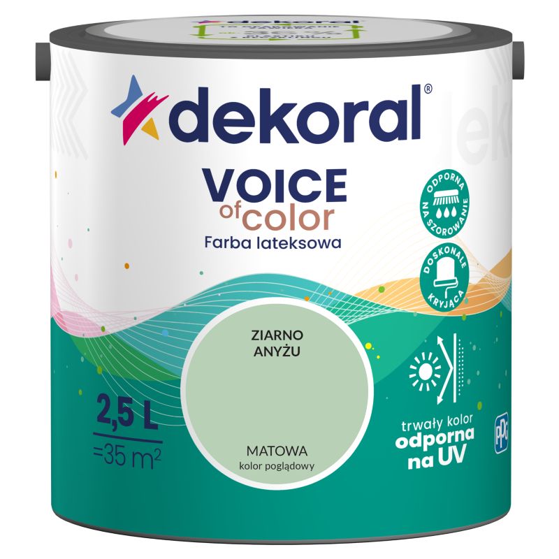 Farba kolorowa Dekoral Voice of Color ziarno anyżu 2,5 l