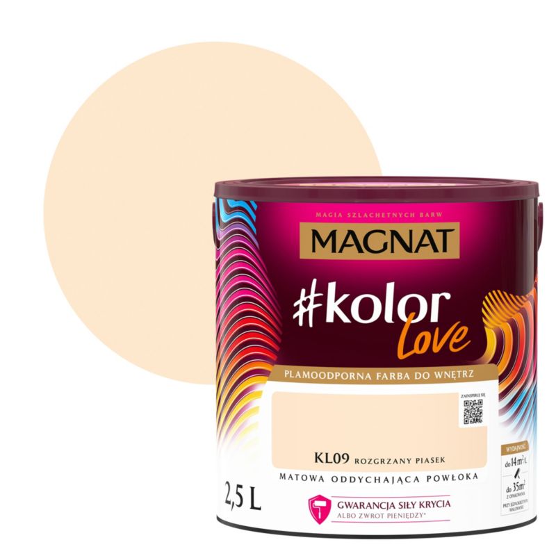 Farba kolorowa Magnat #kolorLove KL09 rozgrzany piasek 2,5 l