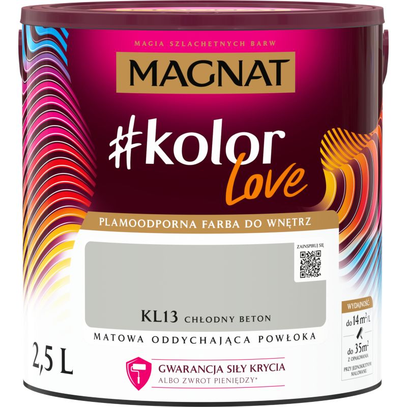 Farba kolorowa Magnat #kolorLove KL13 chłodny beton 2,5 l