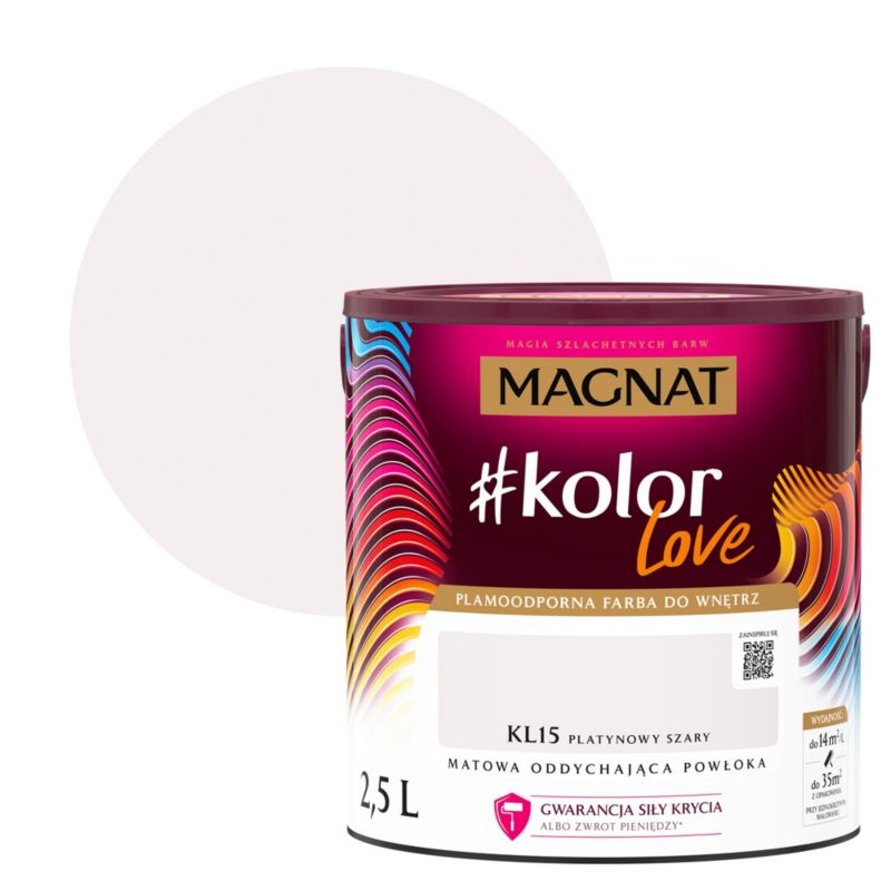 Farba kolorowa Magnat #kolorLove KL15 platynowy szary 2,5 l