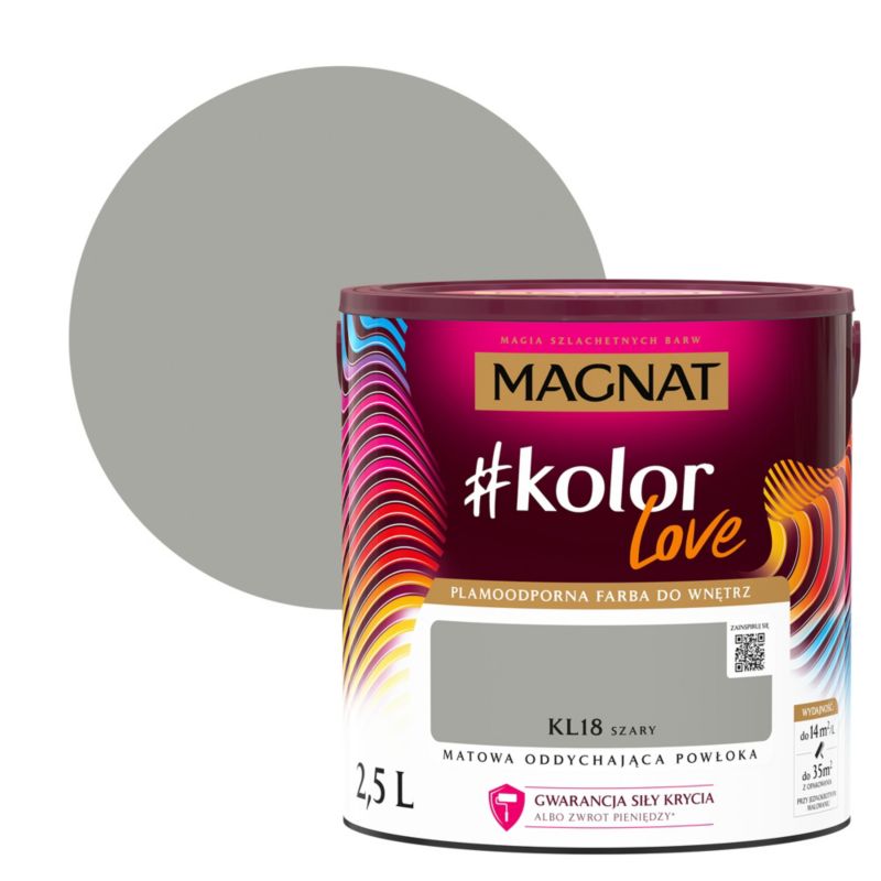 Farba kolorowa Magnat #kolorLove KL18 szary 2,5 l