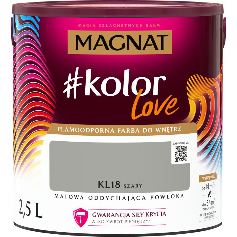 Farba kolorowa Magnat #kolorLove KL18 szary 2,5 l