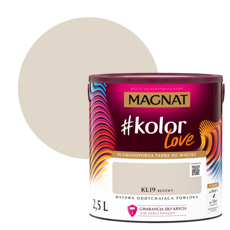 Farba kolorowa Magnat #kolorLove KL19 beżowy 2,5 l