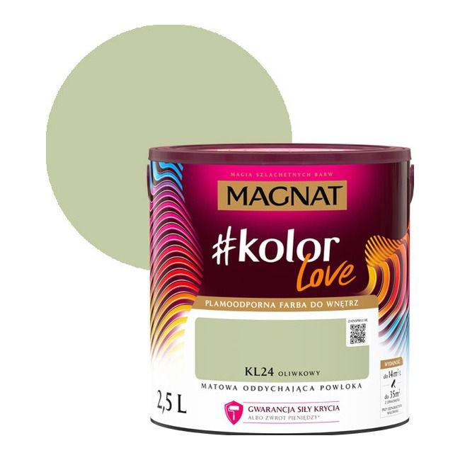 Farba kolorowa Magnat #kolorLove KL24 oliwkowy 2,5 l