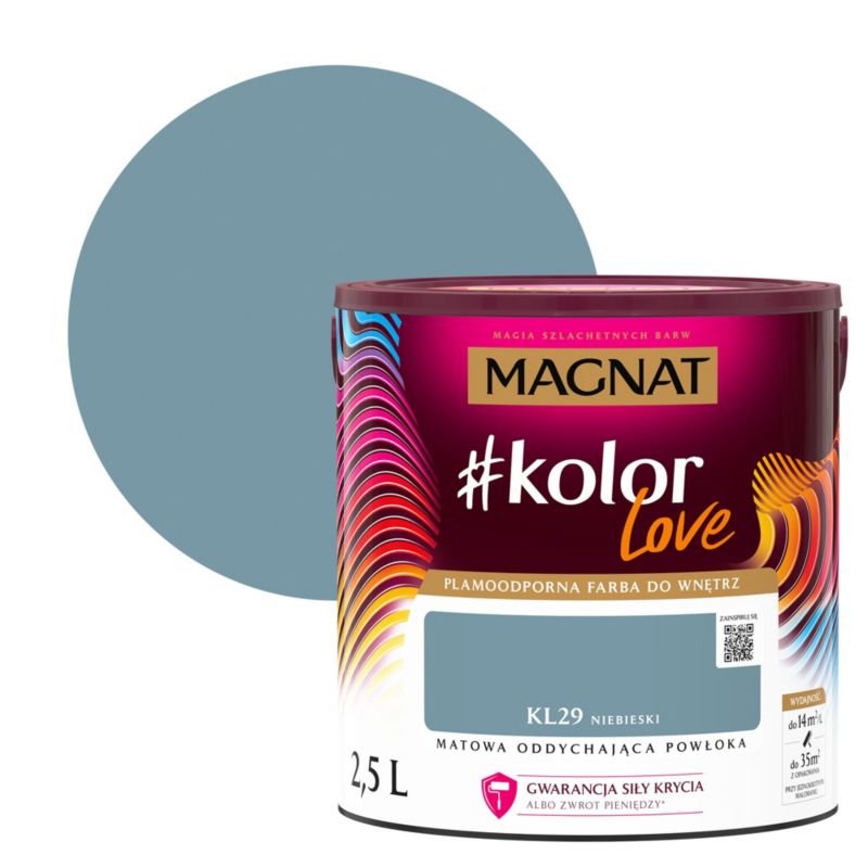 Farba kolorowa Magnat #kolorLove KL29 niebieski 2,5 l