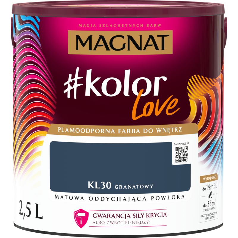 Farba kolorowa Magnat #kolorLove KL30 granatowy 2,5 l