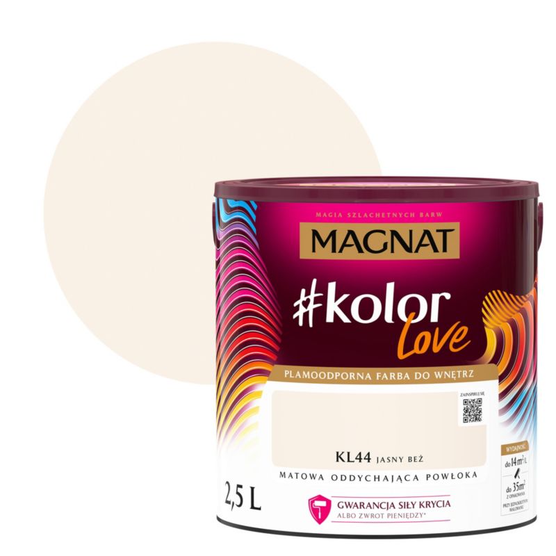 Farba kolorowa Magnat #kolorLove KL44 jasny beż 2,5 l