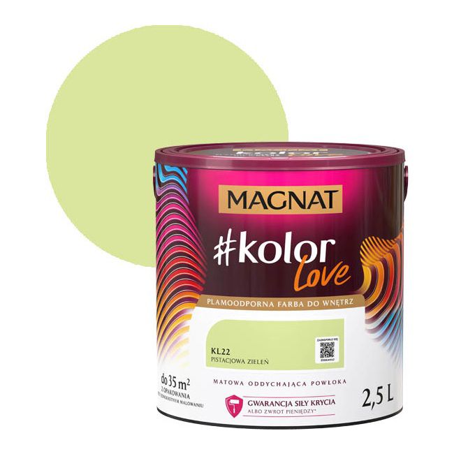Farba kolorowa Magnat #kolorLove pistacjowa zieleń 2,5 l