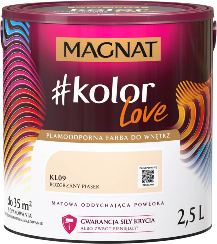 Farba kolorowa Magnat #kolorLove rozgrzany piasek 2,5 l