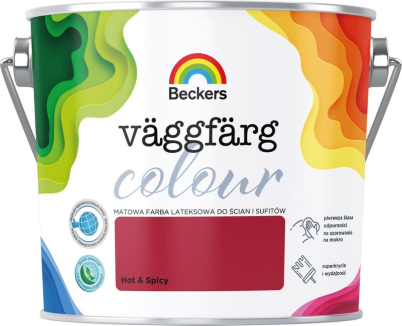 Farba kolorowa plamoodporna Beckers Vaggfarg Colour hot & spicy 2,5 l