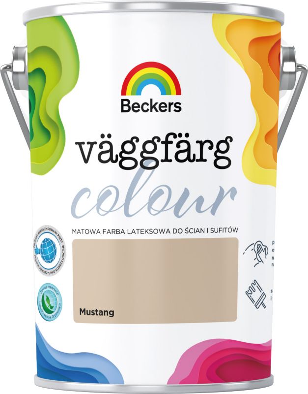 Farba kolorowa plamoodporna Beckers Vaggfarg Colour mustang 5 l