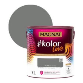 Farba kolorowa plamoodporna Magnat #kolorLove KL20 grafitowy 5 l