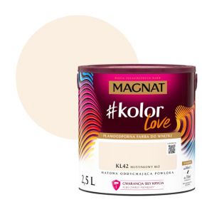 Farba kolorowa plamoodporna Magnat #kolorLove KL42 muffinkowy beż 2,5 l