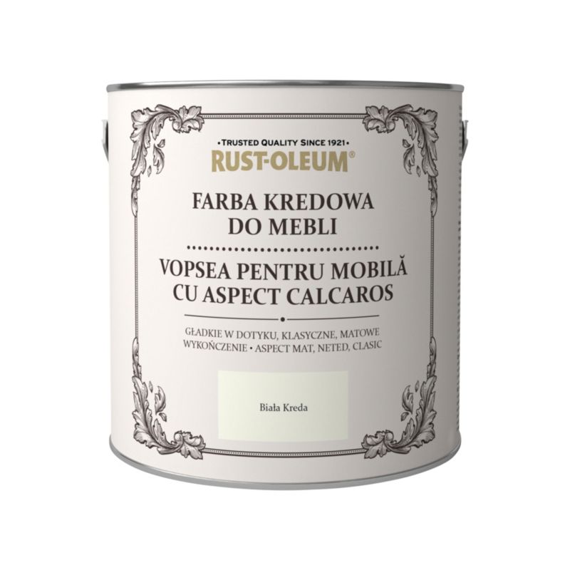 Farba kredowa do mebli Rust-Oleum biała kreda 2,5 l