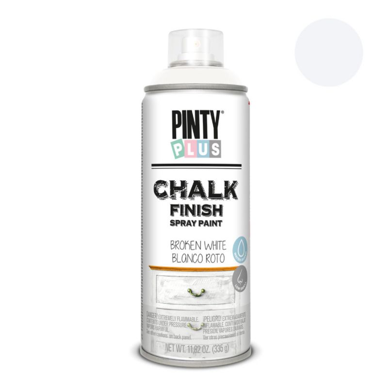 Farba kredowa do mebli w sprayu PintyPlus Chalk Finish 400ml biały matowe 1 szt