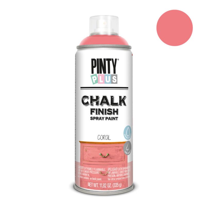 Farba kredowa do mebli w sprayu PintyPlus Chalk Finish 400ml koralowy matowy 1 szt