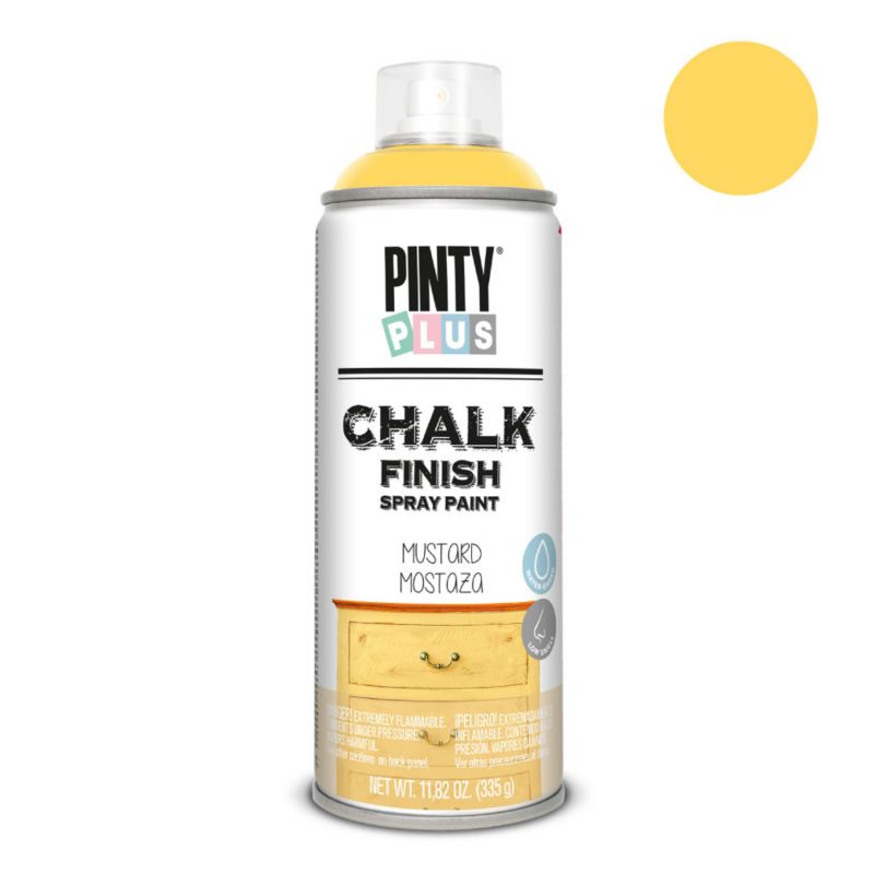 Farba kredowa do mebli w sprayu PintyPlus Chalk Finish 400ml musztardowy matowe 1 szt
