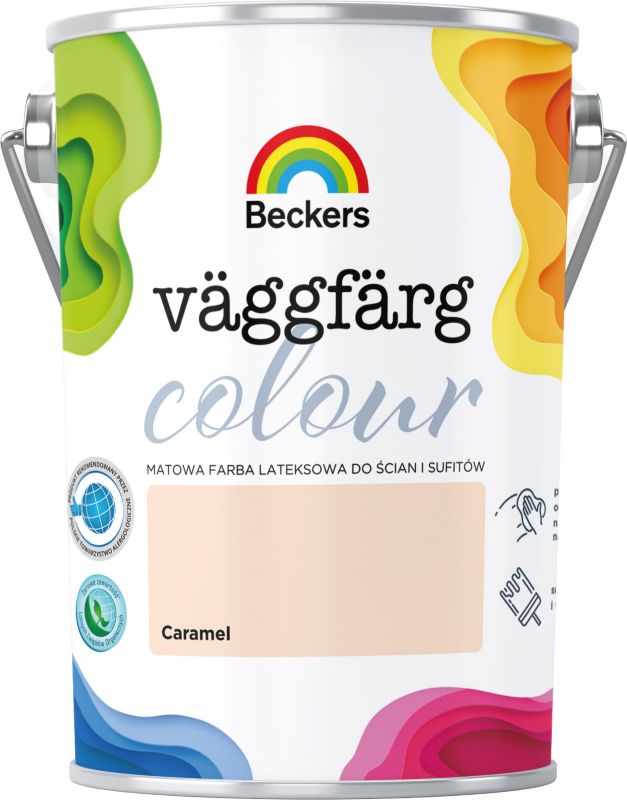 Farba lateksowa Beckers Vaggfarg Colour caramel 5 l
