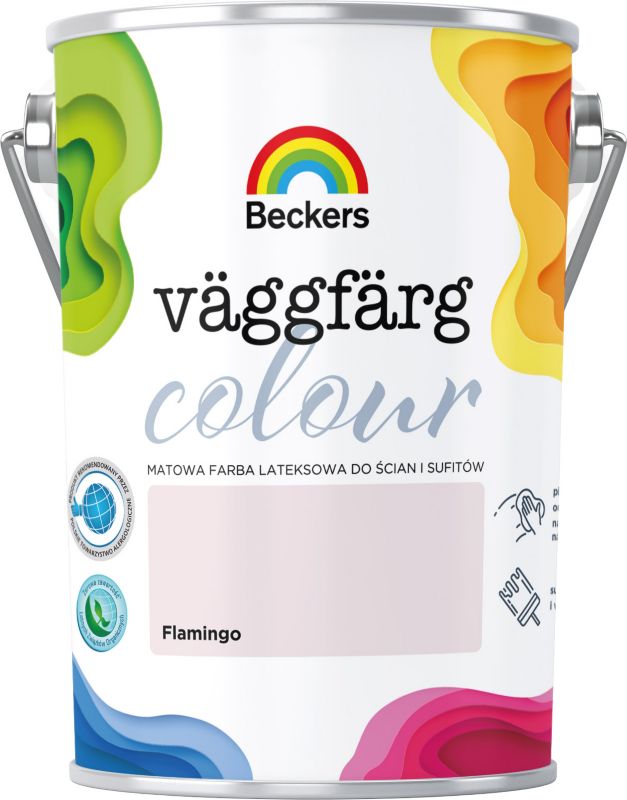 Farba lateksowa Beckers Vaggfarg Colour flamingo 5 l