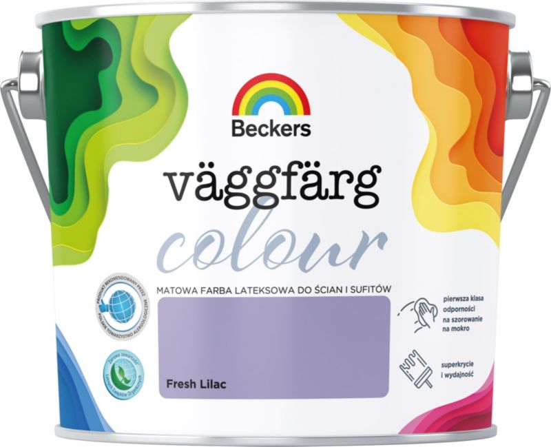 Farba lateksowa Beckers Vaggfarg Colour fresh lilac 2,5 l