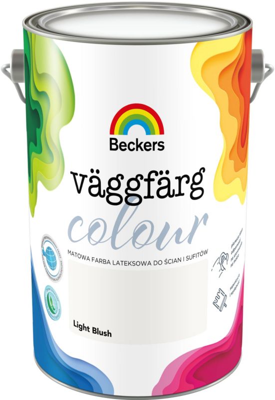 Farba lateksowa Beckers Vaggfarg Colour light blush 5 l