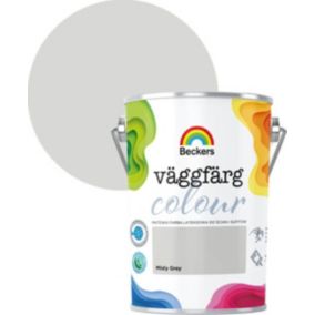 Farba lateksowa Beckers Vaggfarg Colour misty grey 5 l