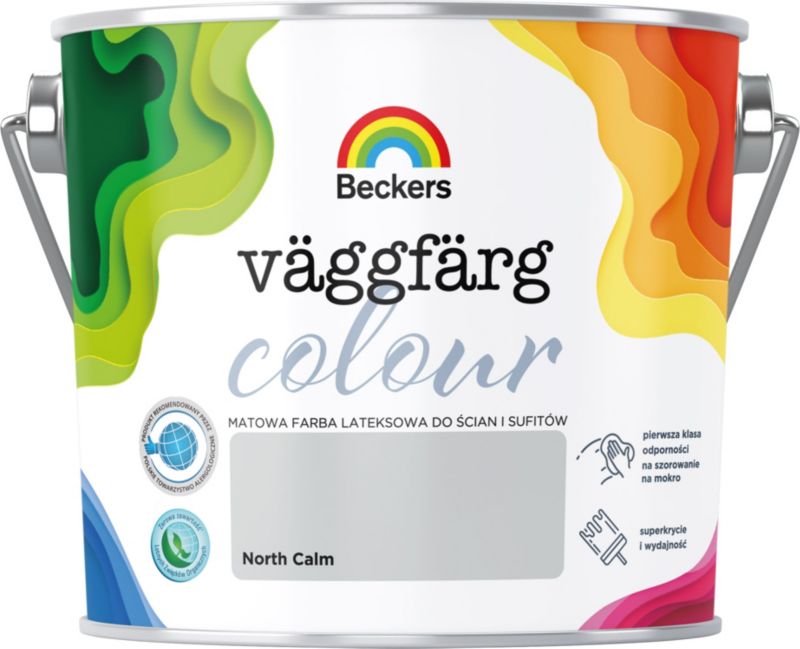 Farba lateksowa Beckers Vaggfarg Colour north calm 2,5 l