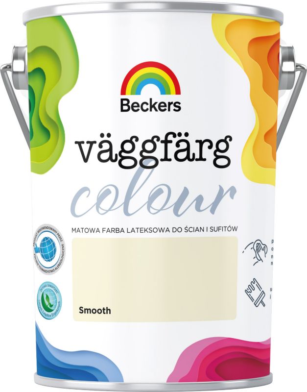 Farba lateksowa Beckers Vaggfarg Colour smooth 5 l