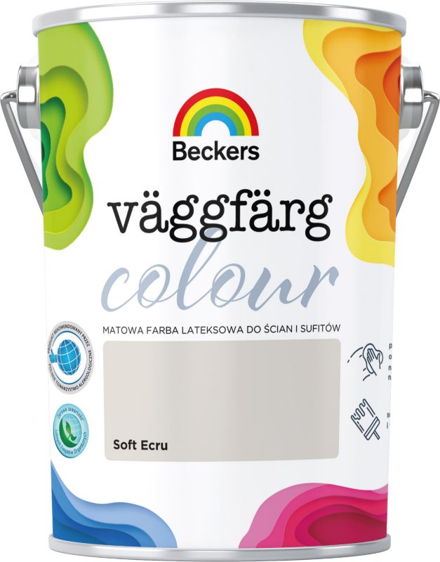 Farba lateksowa Beckers Vaggfarg Colour soft ecru 5 l