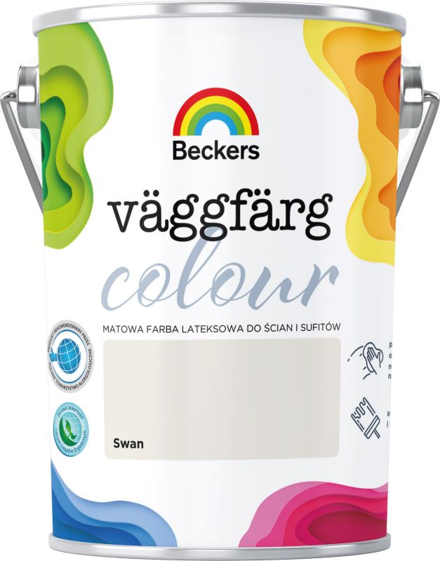 Farba lateksowa Beckers Vaggfarg Colour swan 5 l
