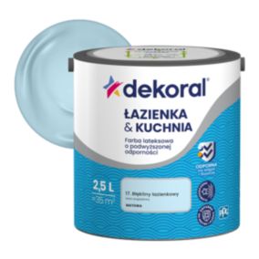 Farba lateksowa Dekoral Łazienka i Kuchnia błękit łazienkowy 2,5 l