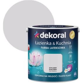 Farba lateksowa Dekoral Łazienka i Kuchnia stylowy stalowy 2,5 l