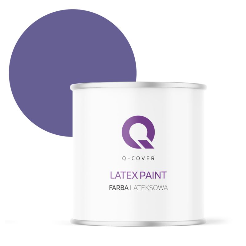 Farba Lateksowa Do Ścian i Sufitów Q-Cover Fioletowy ciemny H2613 Głęboki Mat 2L