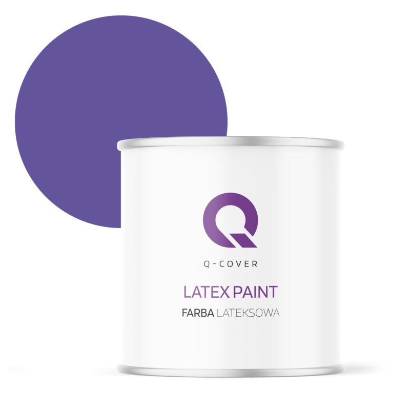 Farba Lateksowa Do Ścian i Sufitów Q-Cover Purpurowy H2711 Głęboki Mat 2L
