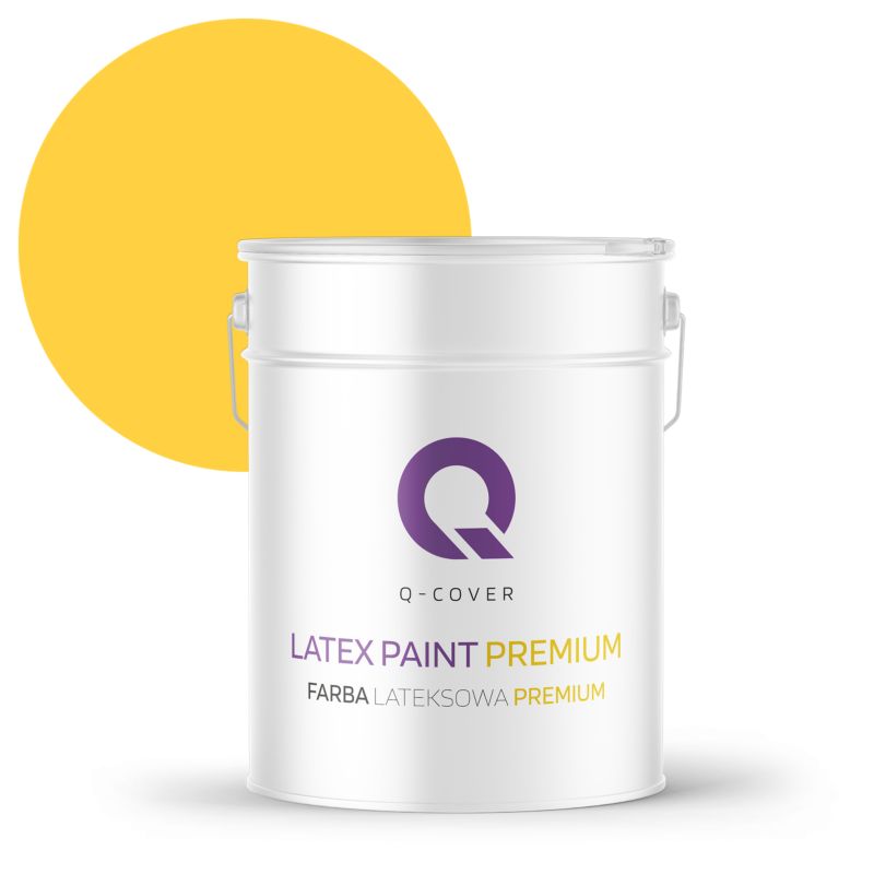 Farba Lateksowa Premium Plamoodporna do Ścian i Sufitów Q-Cover Złocisty H7064 Głęboki Mat 10L