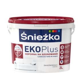 Farba lateksowa Śnieżka Eko Plus biała 3 l