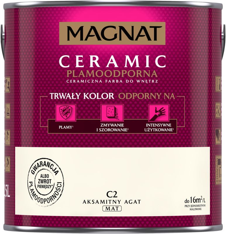 Farba Magnat Ceramic aksamitny agat 2,5 l