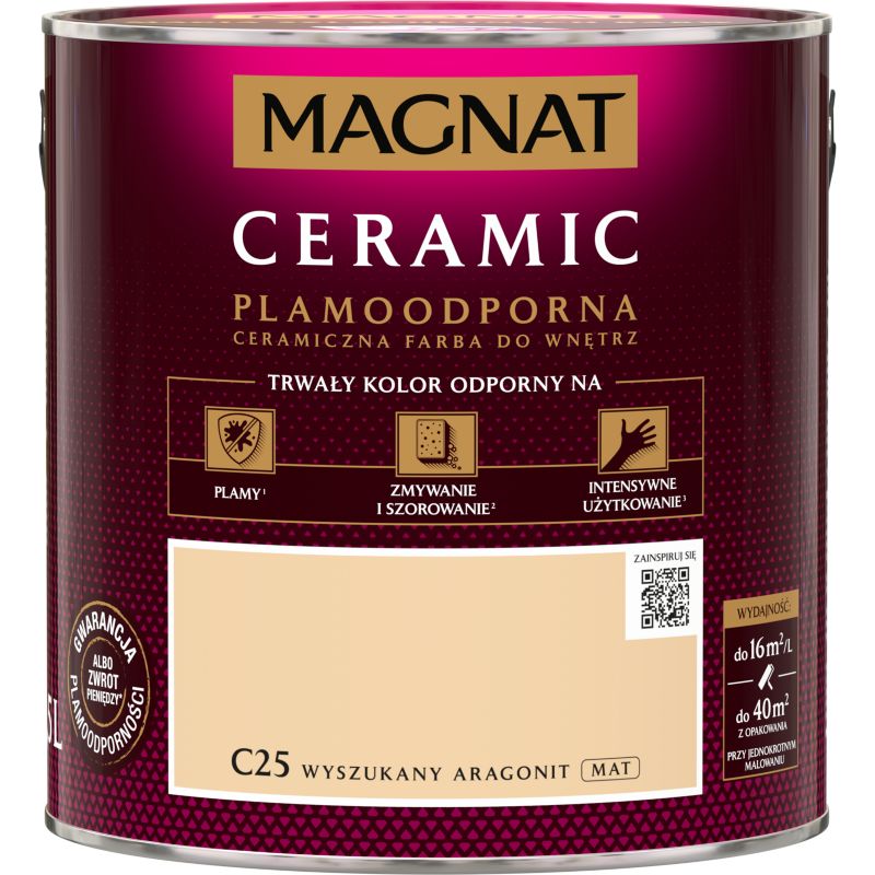 Farba Magnat Ceramic C25 wyszukany aragonit 2,5 l