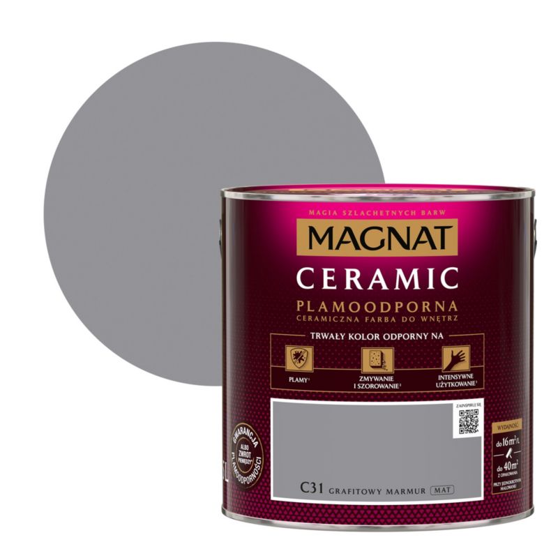 Farba Magnat Ceramic C31grafitowy marmur 2,5 l