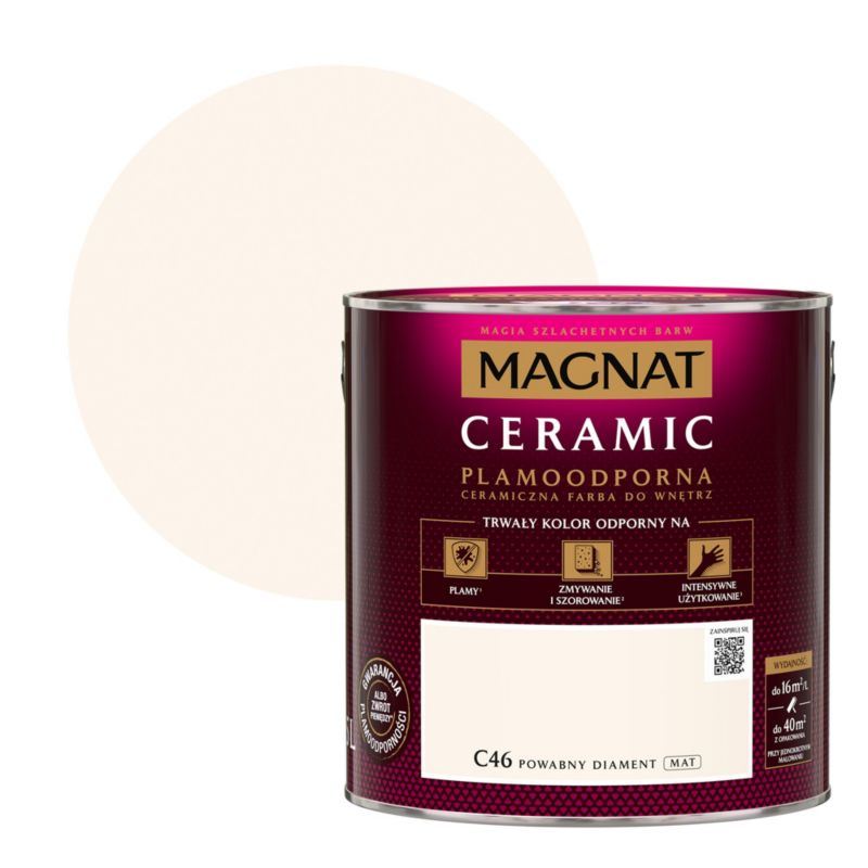 Farba Magnat Ceramic C46 powabny diament 2,5 l