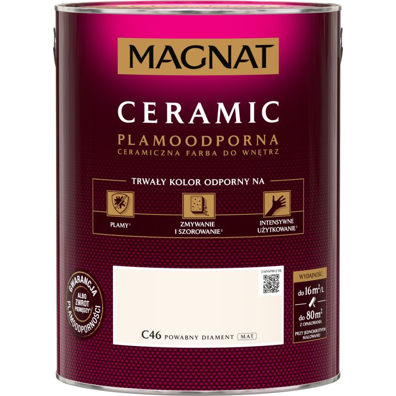 Farba Magnat Ceramic C46 powabny diament 5 l