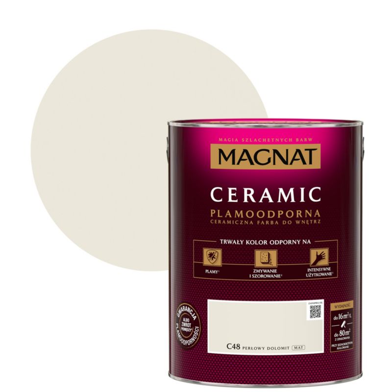 Farba Magnat Ceramic C48 perłowy dolomit 5 l