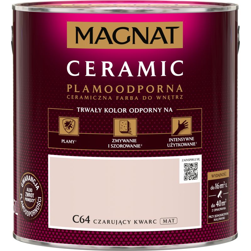 Farba Magnat Ceramic C64 czarujący kwarc 2,5 l