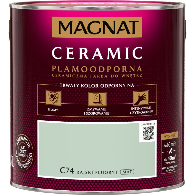 Farba Magnat Ceramic C74 rajski fluoryt 2,5 l